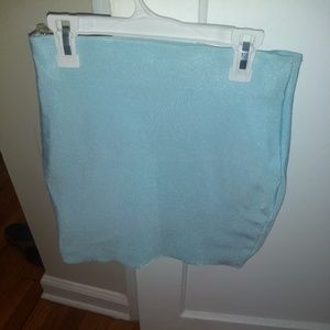 3/$30 Wow Couture bandage bodycon baby blue skirt